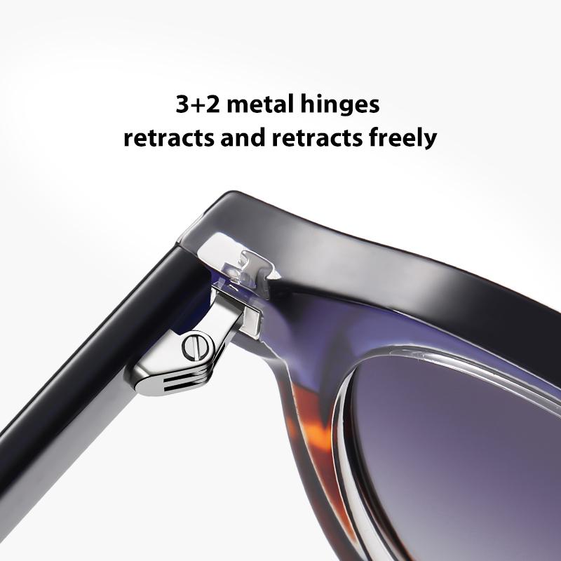 1Pcs New European And American Board Polarized Sunglasses Neutral Retro Blue Light Glasses Round Board Sunglasses