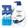 Hawley Ultra White Toothpaste & Dove Shower Milk Family Bundle