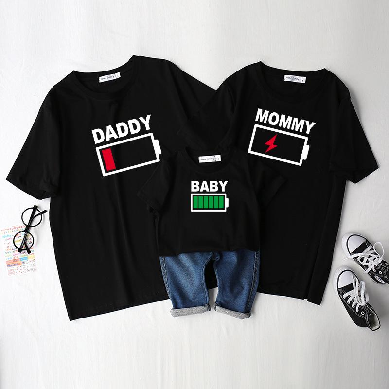 2025 Summer Family Street Style: Mother & Daughter Short Sleeve T-Shirts Set