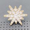 Contemporary Hexagram Brooch For Professional Wardrobe Alloy Metal Accessory Gender Neutral Design Secure Pin Backing