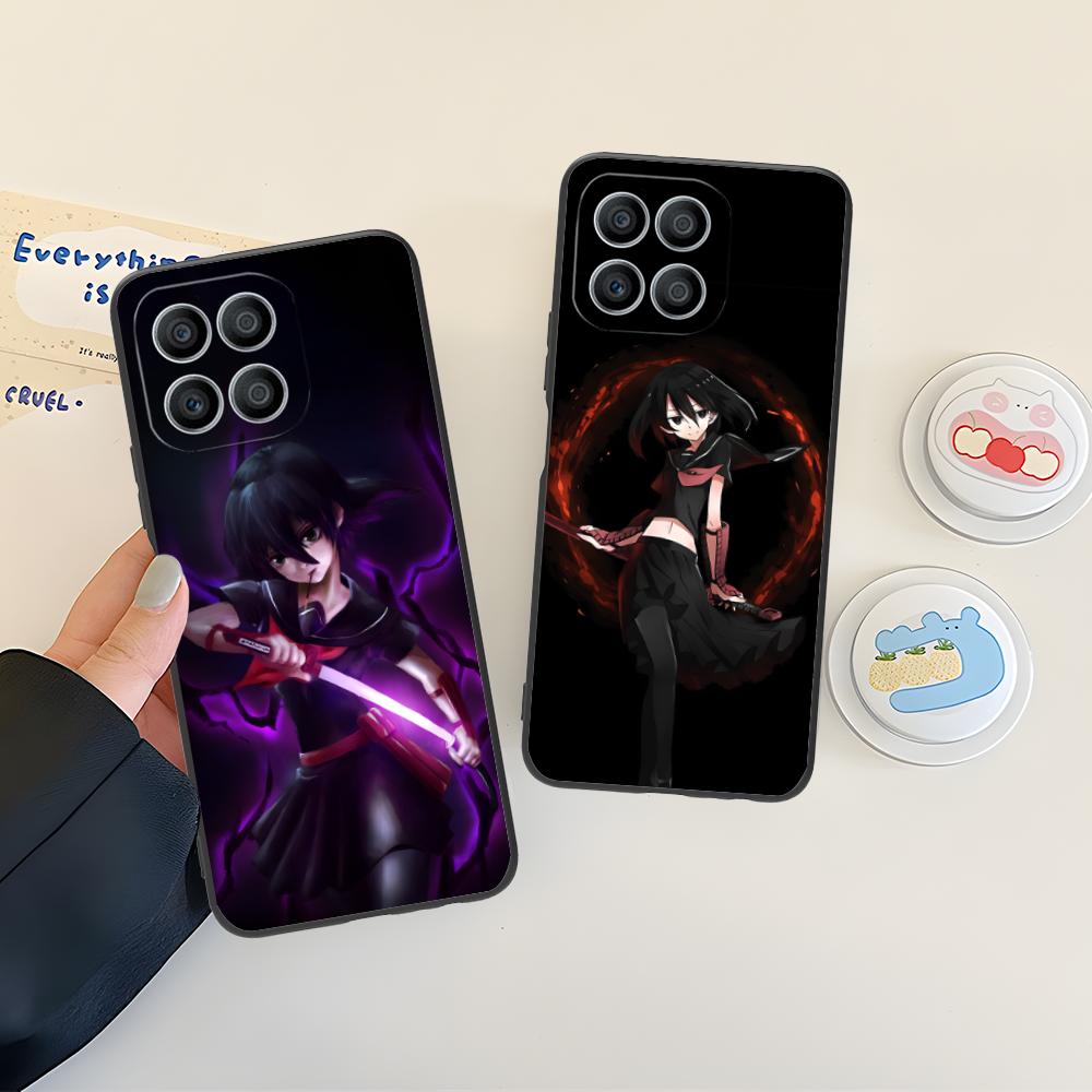 Akame Kurome Matte TPU Mobile Phone Case for Honor 90 80 70 60 50 30 20 10 9 8 7 Pro S SE Lite 5G Colorful Printing Cover
