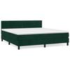 Maison Exclusive - Sommier à lattes de lit et matelas Vert foncé 160x200cm Velours