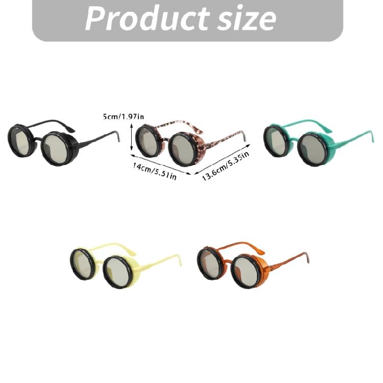 Unisex Retro Manual Dimming Sunglasses ND Adjustable Design Outdoor PC Frame Comfortable Fit