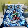 Demon Slayer Kimetsu No Yaiba Cartoon Quilt Cover Printed Breathable Bedding Custom Home Baby Bedroom Comforter Boys