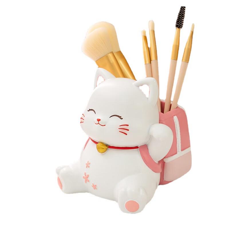 

Cherry Blossom Cat Pen Holder Ornament