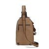 Men's Waxed Canvas and Top Layer Cowhide Travel Crossbody Bag