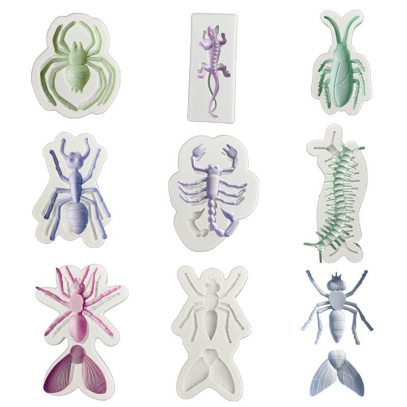 Realistic Insect Silicone Mold For Halloween Decorations Party Props Jewelry Making Tools Reusable Flexible Mould