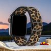 Women Leopard Nylon for Apple Watch Ultra 49mm Band 45mm 44/46/41mm Elastic Scrunchie Adjustable Bracelet iWatch 5 6 7 8 9 10 11