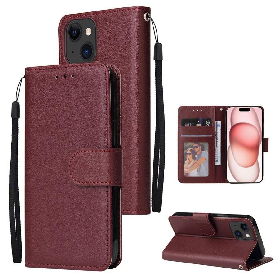 Für Apple iPhone 15 Pro Max 14 Plus 13 12 11 Anti-Fall-Cover-Geldbörse mit Kartensteckplatz, Bilderrahmen, Ständer, magnetisches Flip-Lederetui