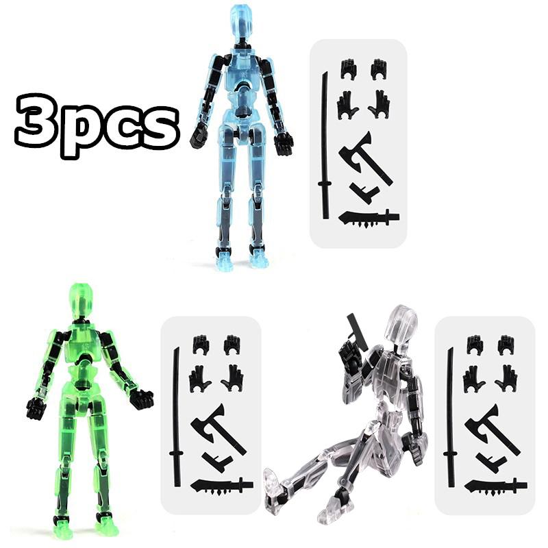 2/3/9PCS-Lucky Puppets 13 Doll,Multiple Styling Combinations Robot Model,Cheap Holiday Gift,Cool Robot Doll Desktop Decoration