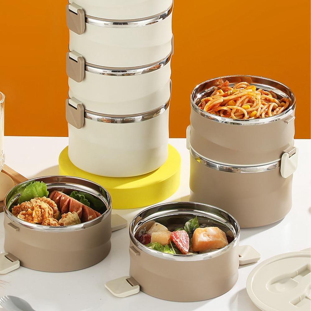 3300ml Lunch Storage Container 4 Tier Food Container Practical Compartment Lunch Box  For Picnics