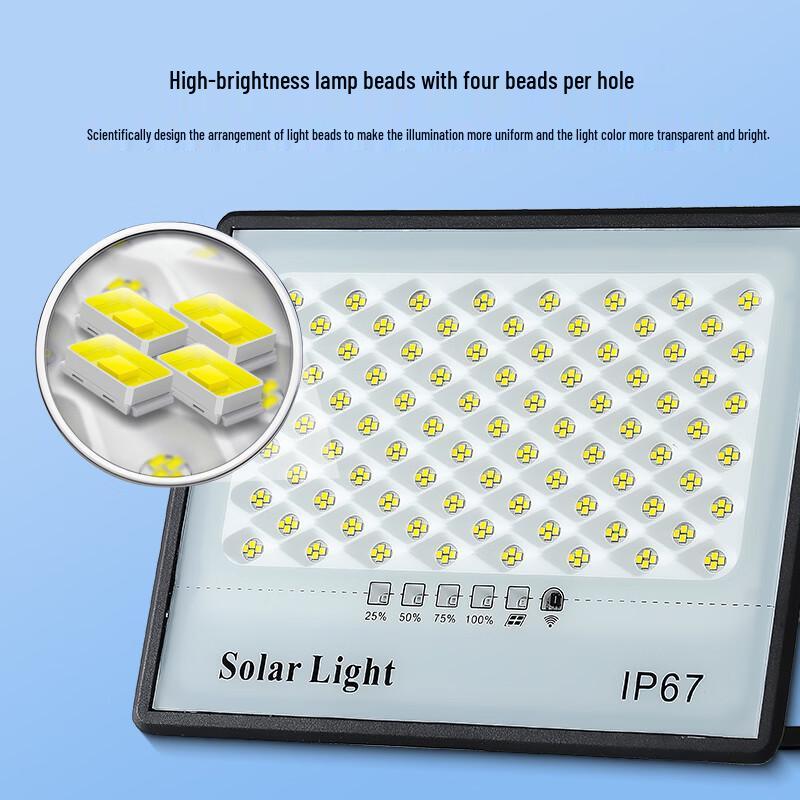 Xunhui High-Power Waterproof Solar Outdoor Floodlight