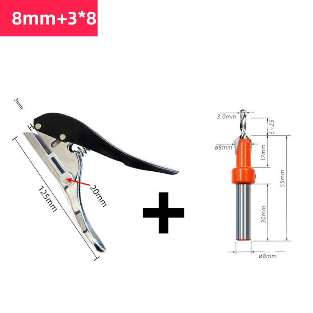 Adjustable Depth Hole Punch Set Alloy Countersink Drill