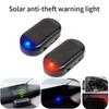 Universal Car Fake Security Light USB Solar Simulated Anti-Theft Warning Light Dummy Alarm Light LED Flashing Imitation Caution Lamp Strobe Light