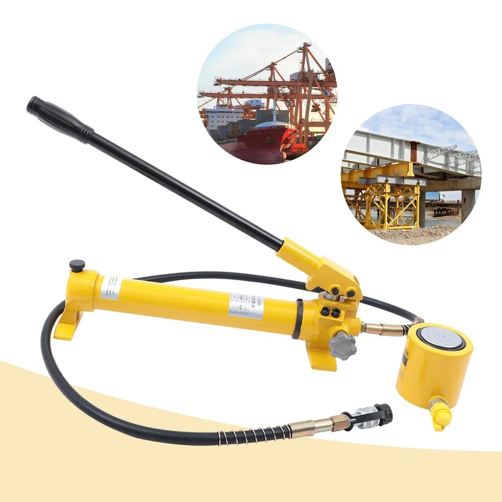 30 Ton Hydraulic Jack Power Ram Kit and CP-700 Manual Hydraulic Hand Pump Power Ram Kit