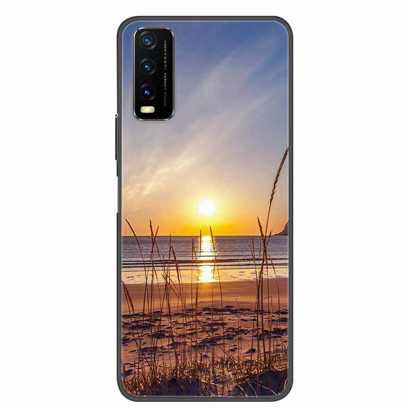 For Vivo Y20 Case Marble Soft Silicone Back Case for Vivo Y20S Y20 S Y 20i Phone Cover for Vivo V2027 Y20i Coque Funda Bag