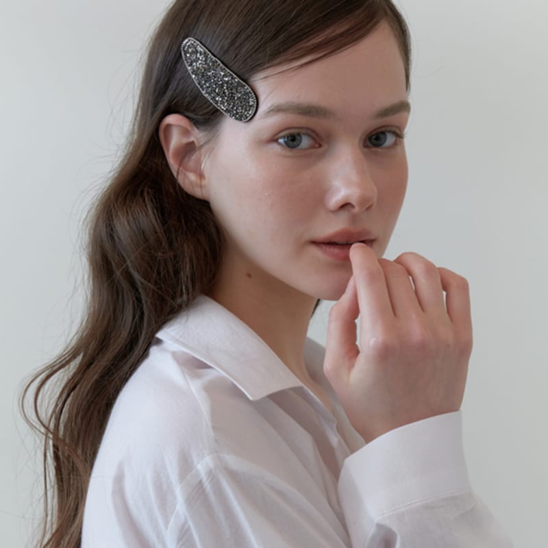 

KINDABABY twizy glitter pin silver