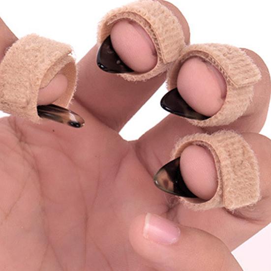 4 Pezzi Cinese Zither Regolabile Riutilizzabile Copri Unghie Accessori Musicali