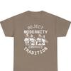 Reject Modernity Embrace Tradition Antifascist T-shirt Funny Leftist Tee Liberation Struggle CNT Anarchist Communist Socialist Feminist Gift