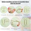 4Pcs Plate Hangers for Walls, 6/8/10/12 Inch Stainless Steel W-Shaped Gold Plate Hooks Vertical Dish Holder Display Wall Mount for Antique Arts
