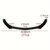 5Pcs/1set Universal Car Front Bumper Lip Spoiler Splitter ABS Body Kit Canard Lip Splitter - Automotive Accessory