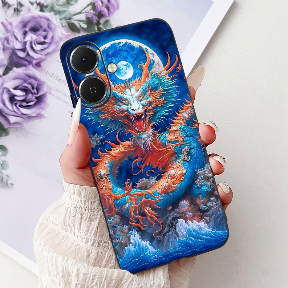 For Tecno Spark GO 2 Case LJ7 Popular Painted Cover 6.67'' Soft Silicone Phone Case For Tecno Spark Go2 SparkGo2 Back Cover Bags
