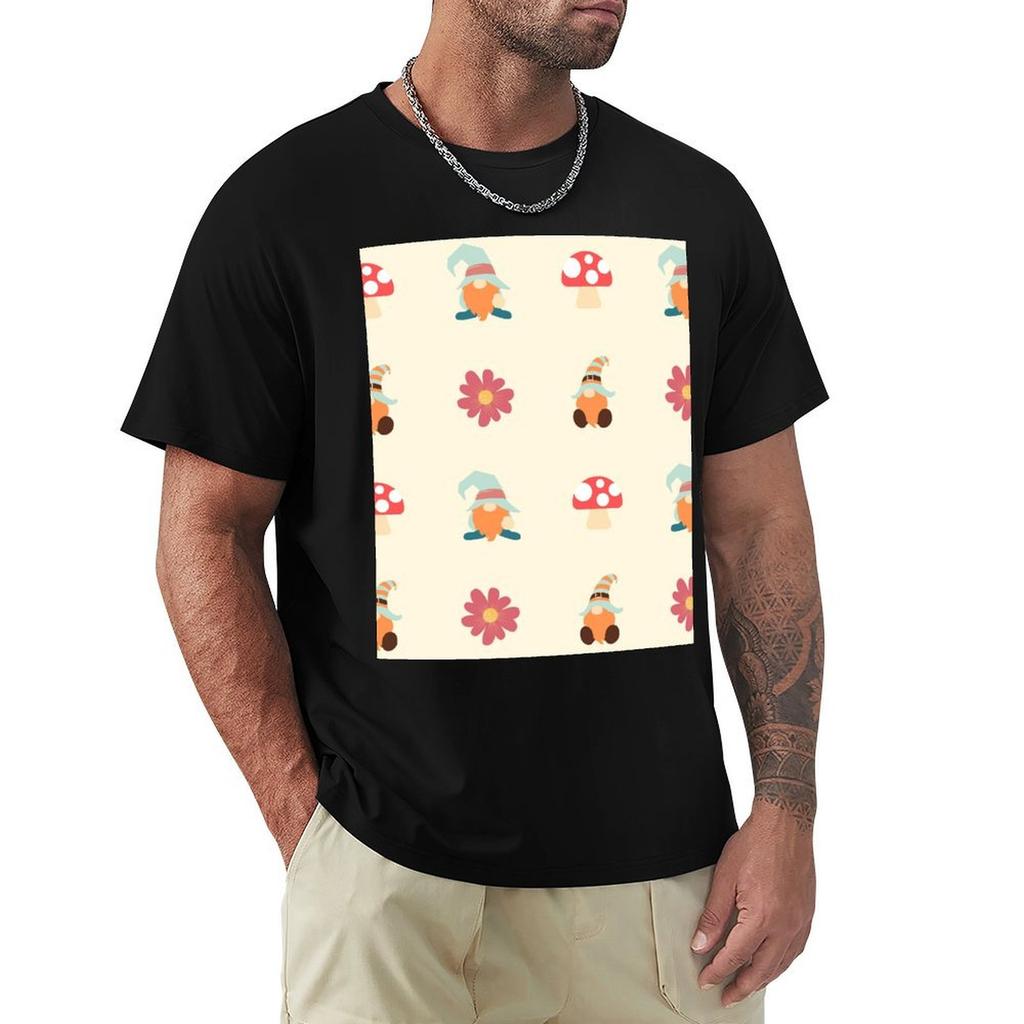 Dynamic Gnome Duo T-Shirt Daily Wear Plain Short Sleeve Shirt