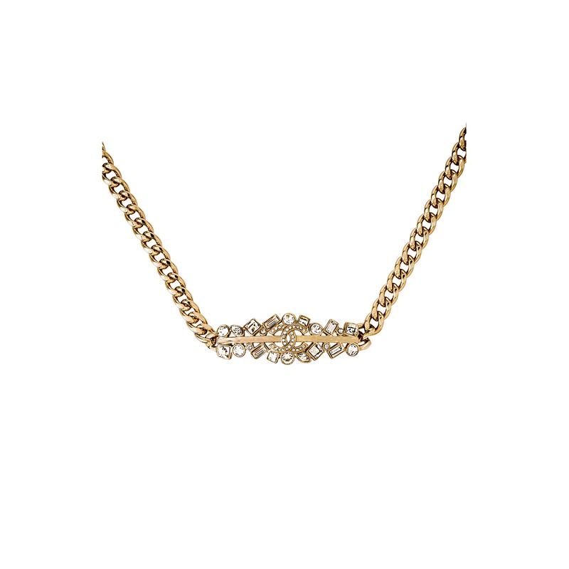 

CHANEL [23 Spring and Summer New Products] 23P Spring and Summer Logo Fashionable and Exquisite Necklace for Women золотий