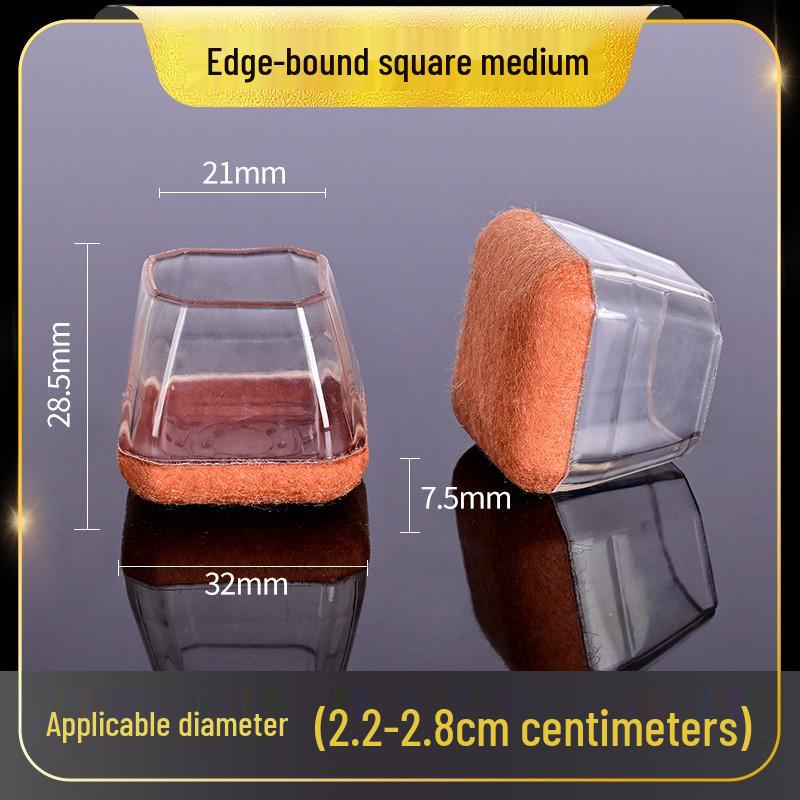 Thickened Silent Felt Silicone Chair Leg Covers - Furniture Foot Protectors