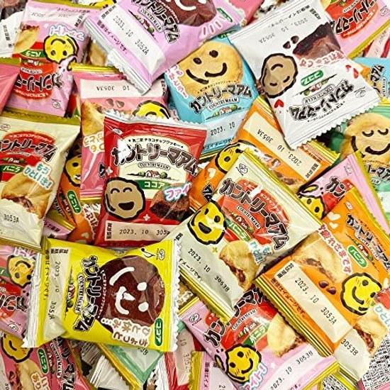 Fujiya Country Maam Vanilla Cocoa Message Design Package 30 Bags PSJBOX Large Capacity Small Pack Individual Packaging Bulk Set Party