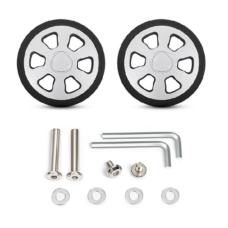 2PCS Plastic Suitcase Replacement Rollers Quiet Wheels Easy Install Assembly Practical Travel Luggage Casters