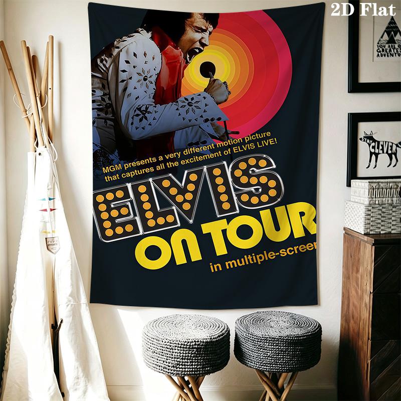 Elvis Portrait Tapestry Background Cloth Wallmounted Wall Decoration Soft Atmospheric Background Cloth