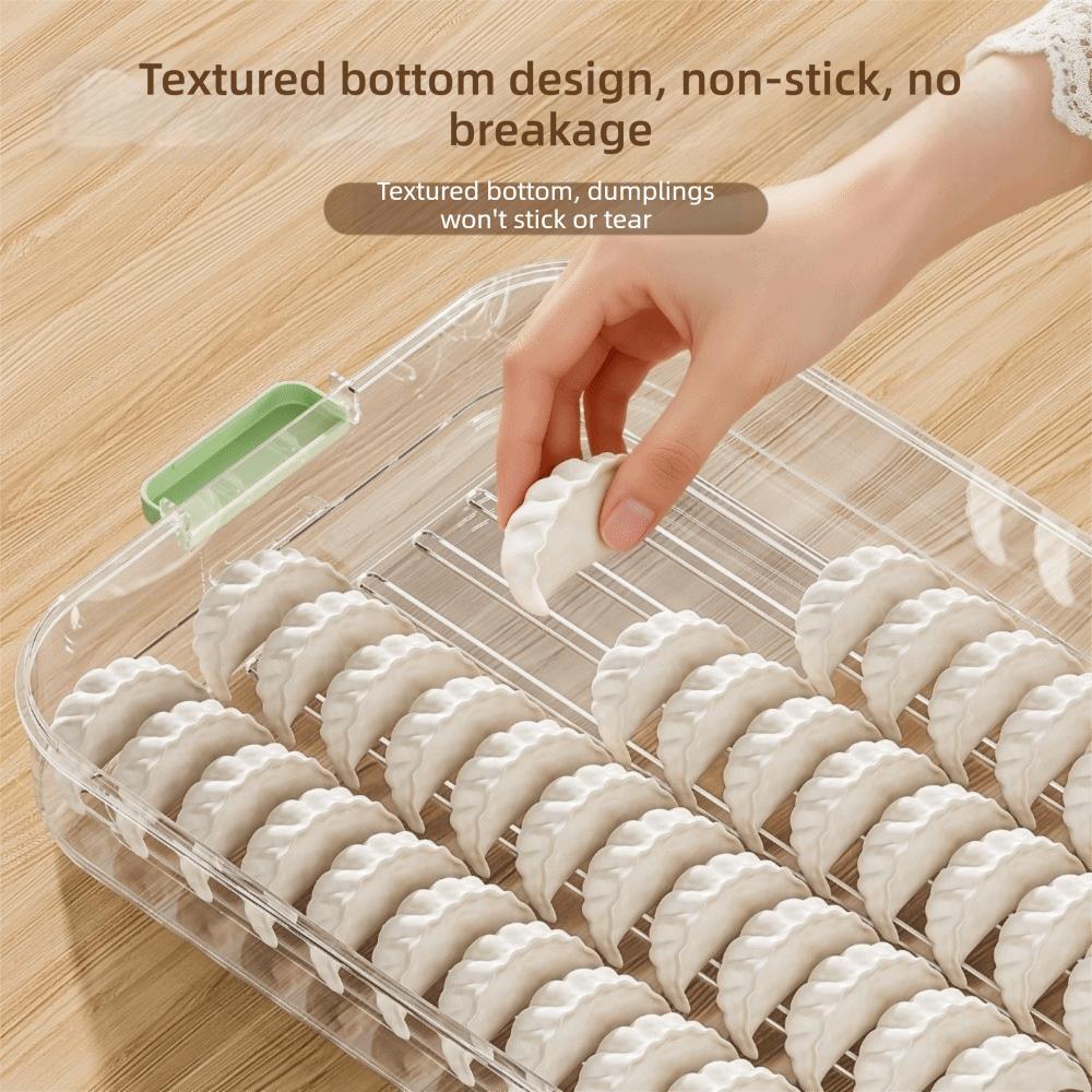 Fresh Keeping Freezer Box Narrow Style Wontons Box Food Grade Dumpling Storage Box  Home Kitchen