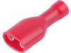 Female Connector 6.3Mm Insulated 10-Pieces Red