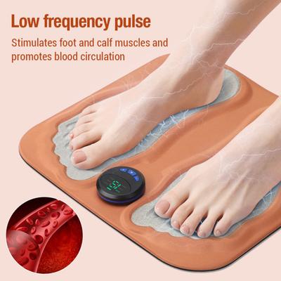 Intelligent Foot Massager Digital Display 6 Modes 15 Intensity Levels Rechargeable Smart Foot Massage Pad