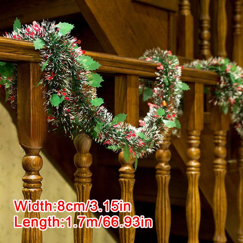 

1 шт. Праздничные фетровые мишурные елочные украшения Высококачественный фетр Насыщенный изумрудно-зеленый Рождественская гирлянда Прочная