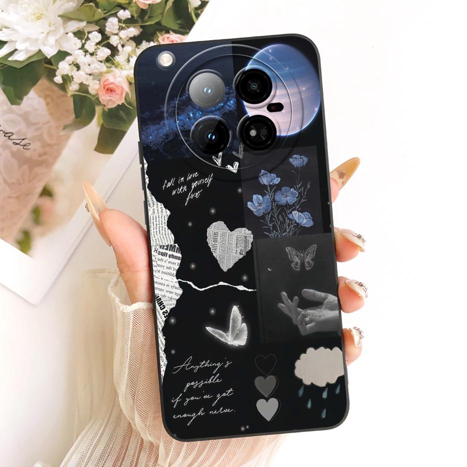 For Infinix Zero 40 4G Case X6860 Cute Cat Duck Cartoon Cover Soft TPU Matte Phone Case For Infinix Zero 40 5G X6861 Zero40 Bags