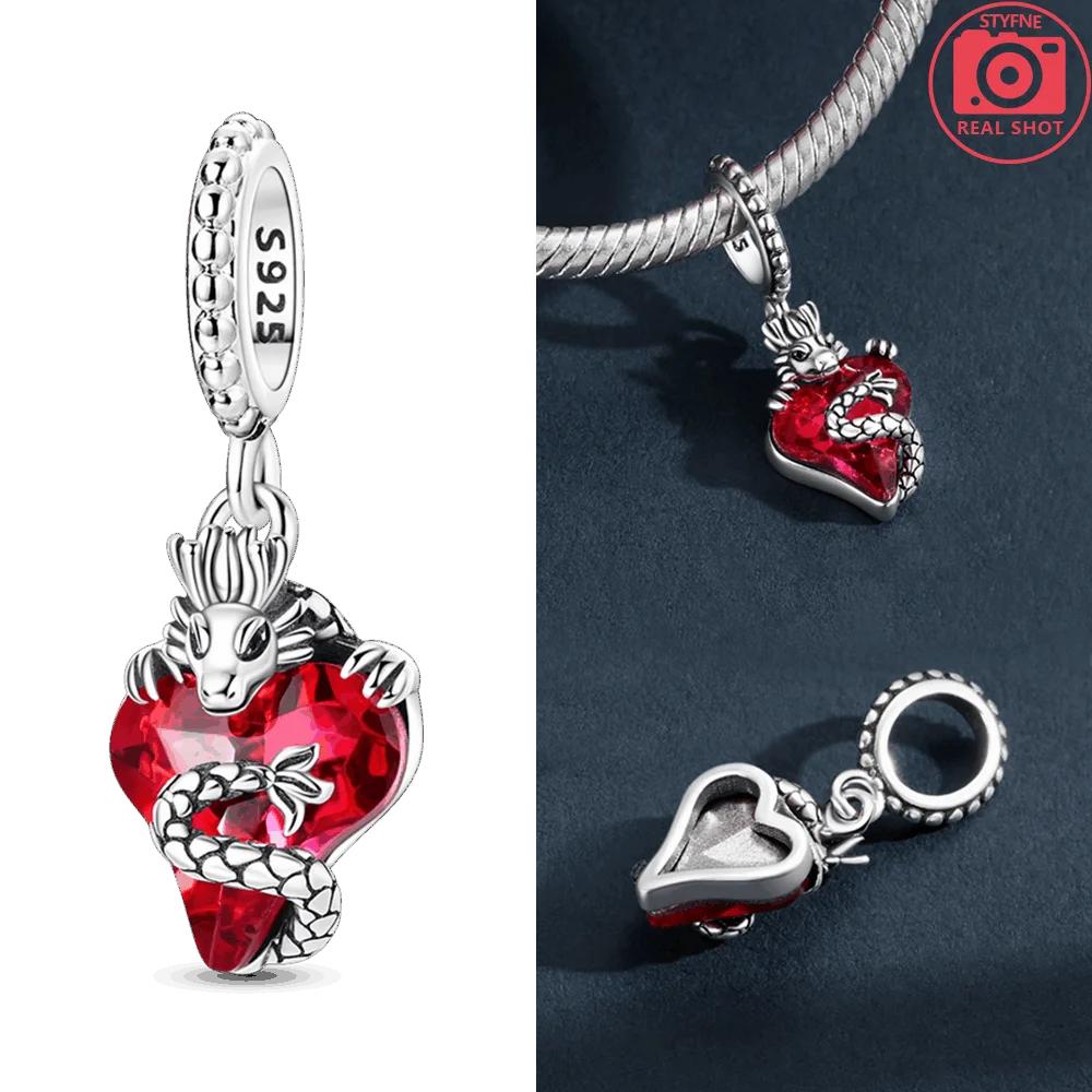 

Red Dragon Pendant Horse Animal Bear Candy Cane Original Charms Copper Beads Fit Bracelet Jewelry Gift Delicate Accessory