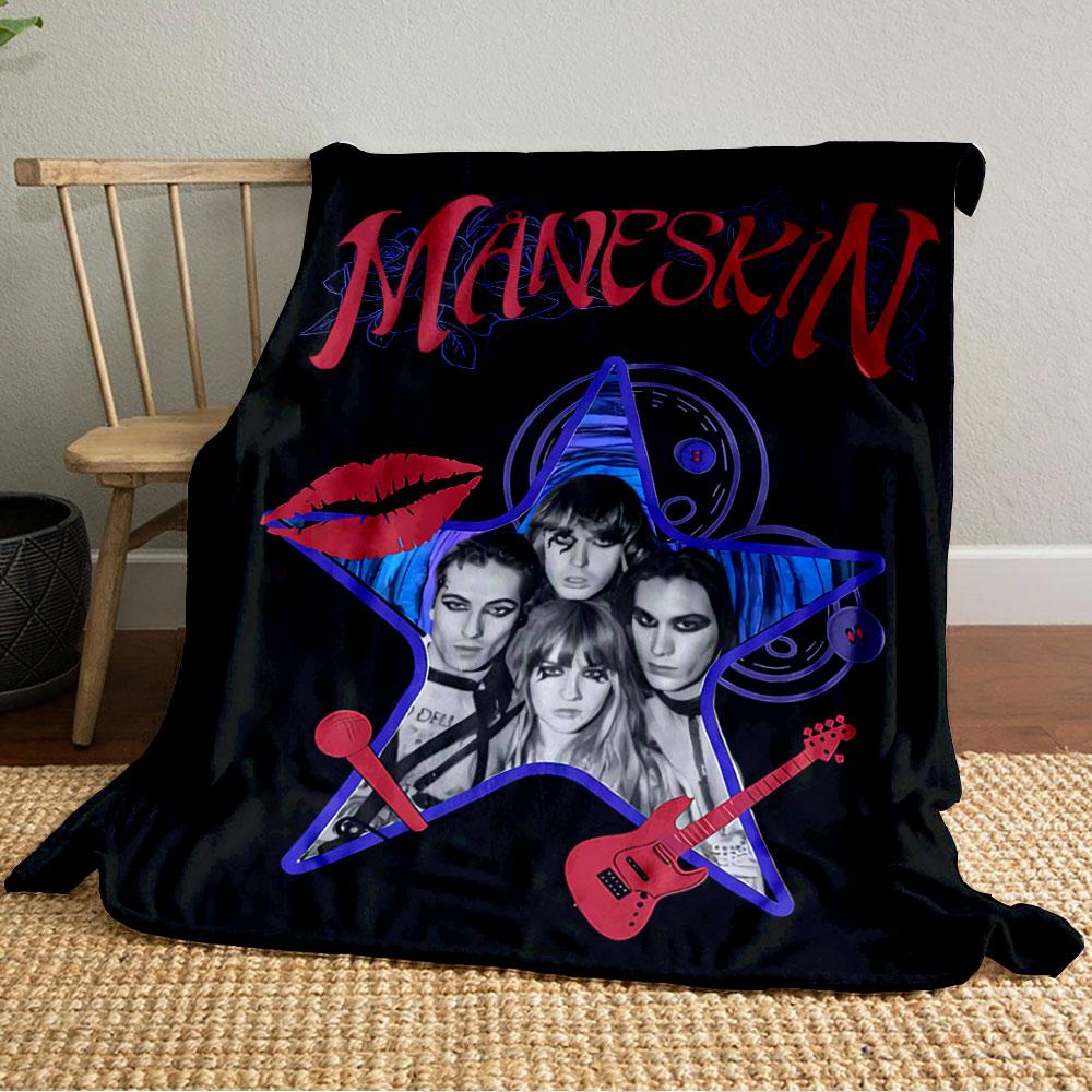Måneskin Star Blanket Design for All Seasons Blanket Lunch Break Throw Gift