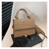 Single Texture Stone Shoulder Crossbody Bag Solid Color Handbag Women Gifts