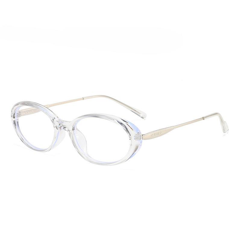 

Fashionable Oval-Frame HD Blue Light Blocking Glasses Unisex New Arrival Oversized Reading Glasses Prescription Glasses +4.0-4.0 0