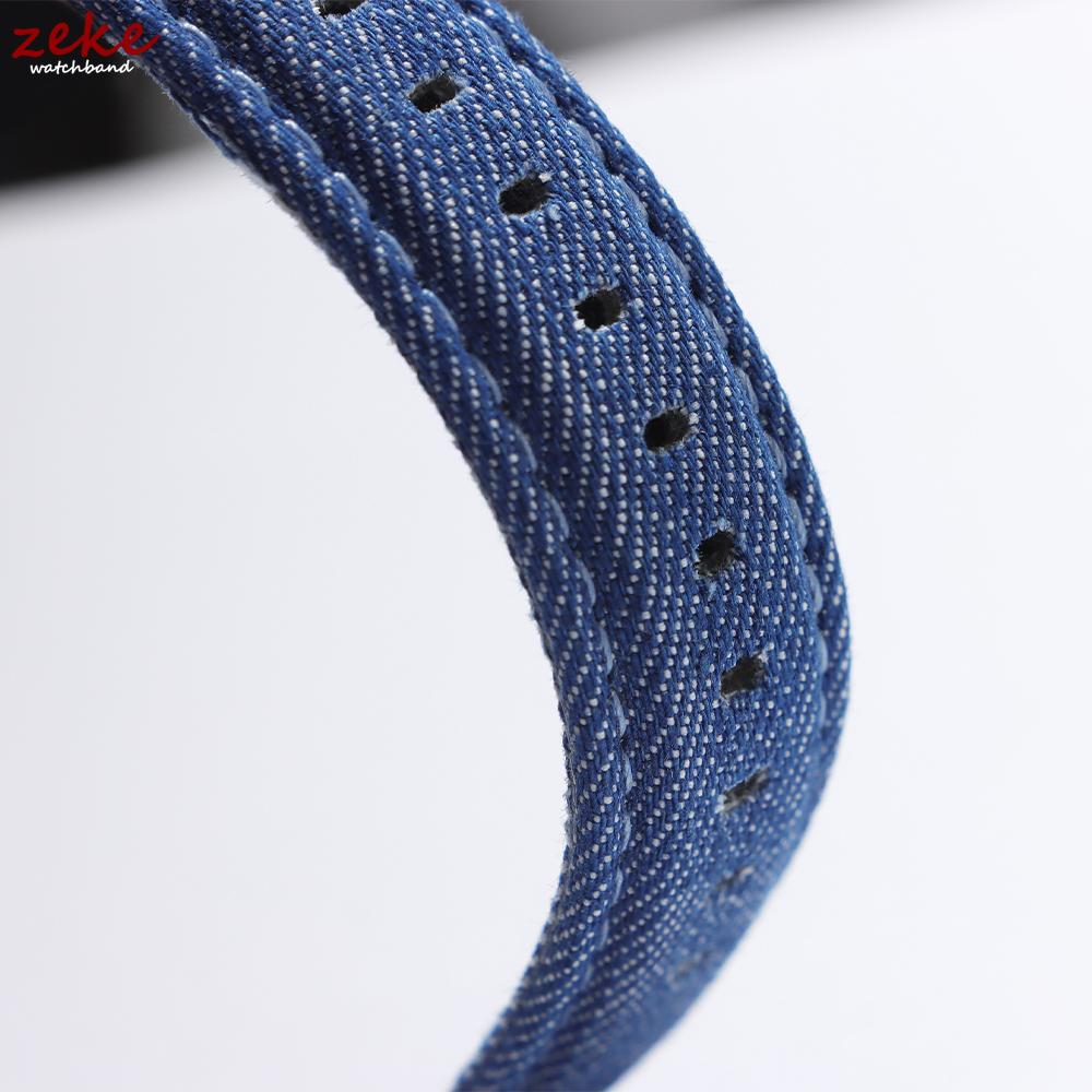 Denim Fabric Nylon Watch Band Canvas Watch Strap 22mm 24mm Universal Bracelet for Men Women with Pin Buckle Smartwatch Soft Belt
