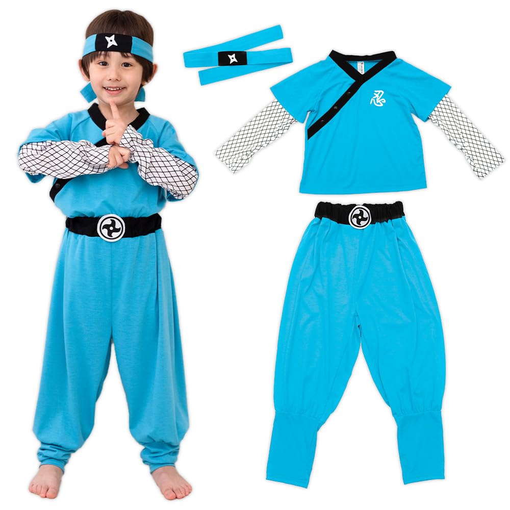 

Halloween Cosplay Shinobi Unisex [Bright Lala] Costume, Children s Costume, Kids, Girls, Boys, Ninja, Cosplay, Children, kidscos031-110-BL