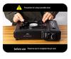 Mountain Guest Light Fire Portable Gas Camping Stove: Compact Card-type Outdoor Cooking Equipment
