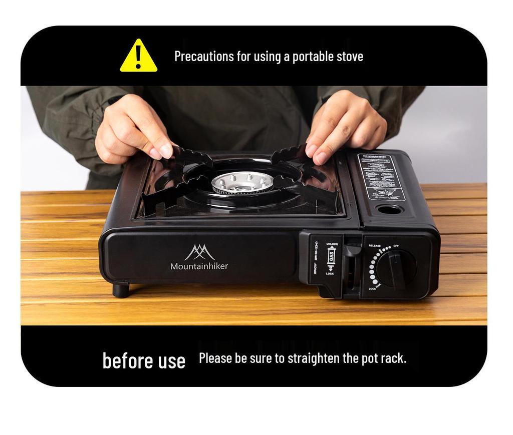 Mountain Guest Light Fire Portable Gas Camping Stove: Compact Card-type Outdoor Cooking Equipment