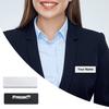 16Pcs/Set Name Tags Blank with Round Corner Pins Mini Non-slip Sublimation DIY Portable Students Office Workers ID Badges Kit for School