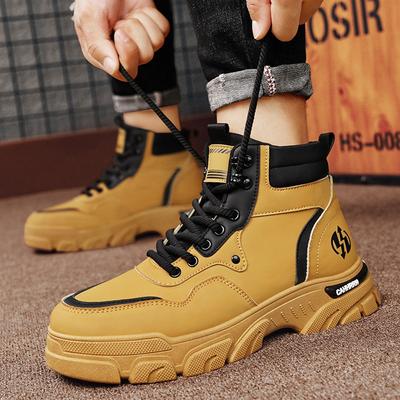 High-top Martin Boots Men's Autumn and Winter Outdoor Men's Shoes Tooling Locomotive Shoes Men's Casual Trendy Shoes