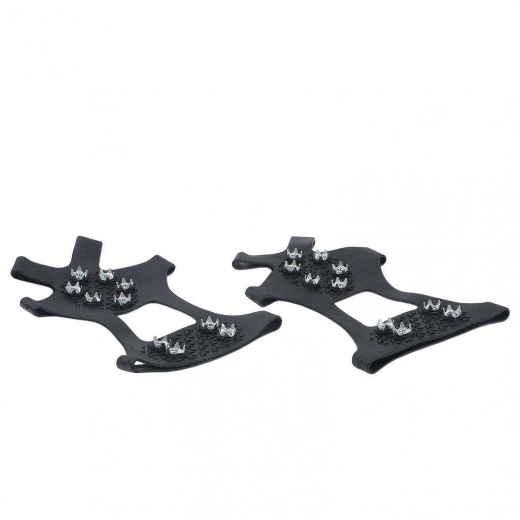 Ice Cleats Shoe Spikes Rubber And Steel Construction Outdoor Traction