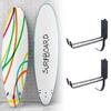 2Pcs Snowboard Rack Hanger Surfboard Wall Rack Display Stand Wall Mounted Storage Surfboard Rack Easy to Installation