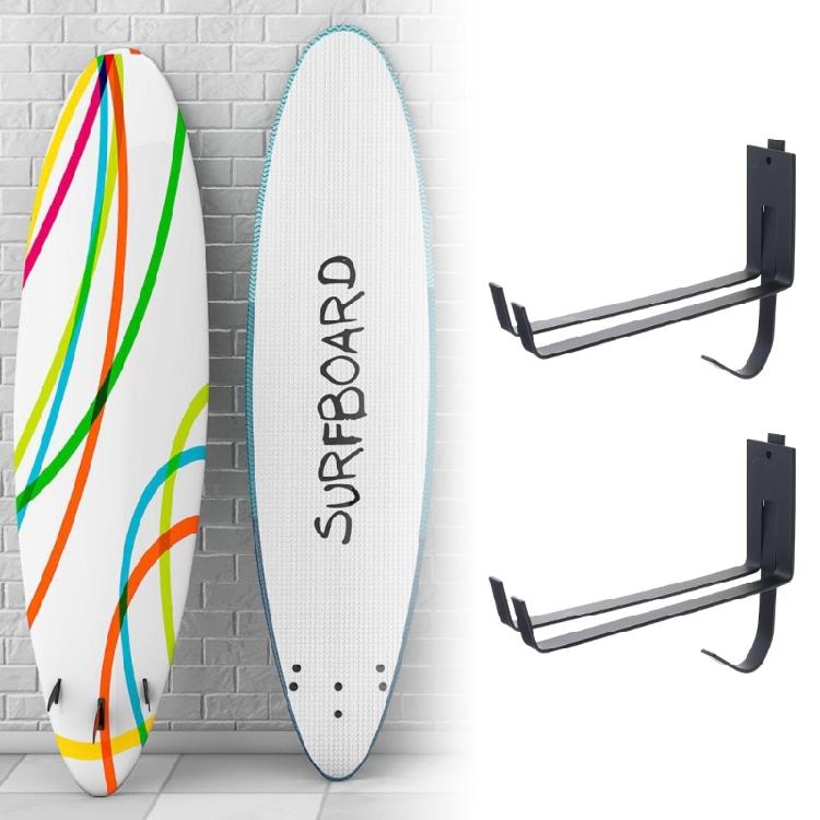 2Pcs Snowboard Rack Hanger Surfboard Wall Rack Display Stand Wall Mounted Storage Surfboard Rack Easy to Installation